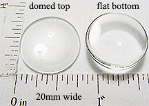 20mm x 20mm x 1mm Circle Pendant Tray Reversible Butterfly