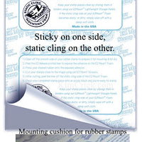 EZ mount cling cushion foam mounting for rubber stamps and acrylic blocks