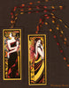 Unmounted Rubber Stamp Set Decorative Bookmarks #Deco-010