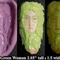 Flexible Push Mold Traditional Forest Green Woman