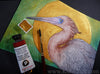 Original Art Watercolor Painting Reddish Egret Bird (Not a Print)