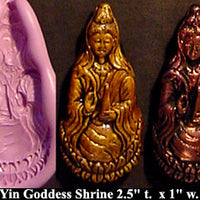 Flexible Push Mold Long Quan Kwan Yin Goddess Shrine