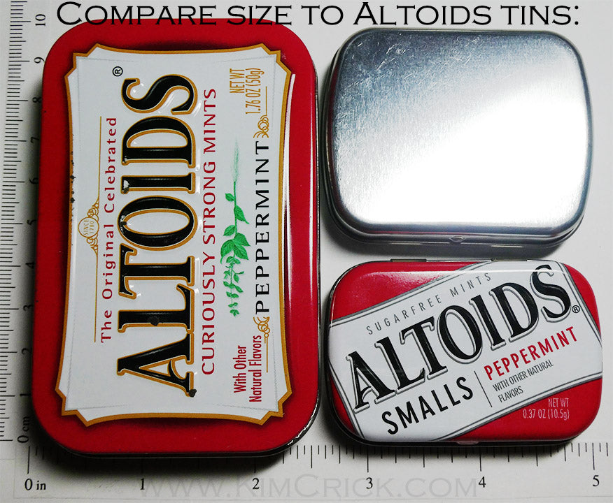 STL file Mini Watercolor Palette for Altoids Tin Cans - 14 Wells