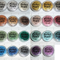 Perfect Pearls color chart mica powder rainbow pearl ex jar polymer clay