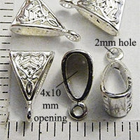 Triangle unique shape pendant hanger bail necklace focal bead handmade DIY