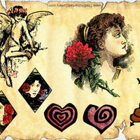 Unmounted Rubber Stamp Set Cupid Valentines #Love-070