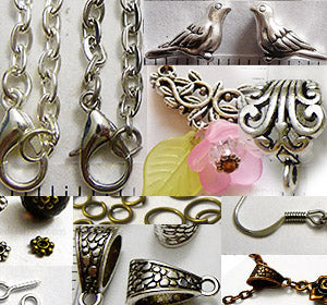 Jewelry Making Supplies, Chains, Beads, Glue, Mosaic, Inclusions