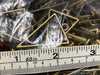 BULK SALE - Bronze open back jewelry making supplies rectangle triangle oval
