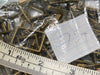 BULK SALE - Bronze open back jewelry making supplies rectangle triangle oval