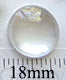 18mm Round Glass Insert for Blank Pendant Tray