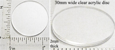HOODO 30 Pieces Clear Acrylic Round Discs- 45 Inch Acrylic