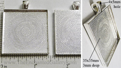  54 Pieces Rhinestone Bezel Pendant Trays Set，Includes