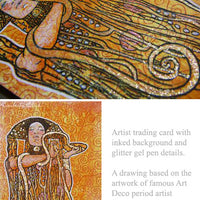 Unmounted Rubber Stamp Set Klimt Decorative Art #Klmt-090