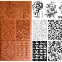 Unmounted Rubber Stamp Set Background Patterns #Back-100