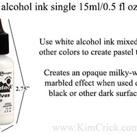 Alcohol Ink Tim Holtz Mixative Snow Cap WHITE Single Bottle