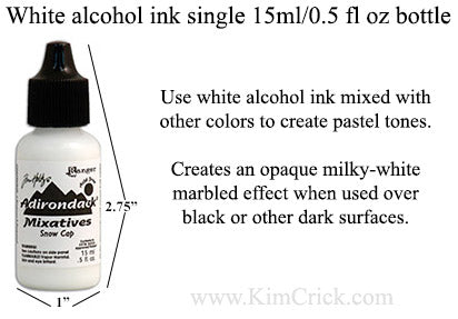 Alcohol Ink Tim Holtz Mixative Snow Cap WHITE Single Bottle