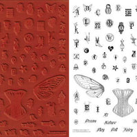 Unmounted Rubber Stamp Set Alphabet Collage #Alph-115