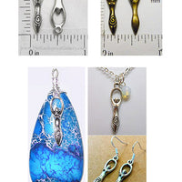 Ancient Spiral Goddess Charm Jewelry Finding Bead (Select a Color)