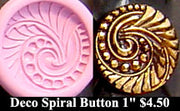 Flexible Push Mold Deco Spiral Art Button