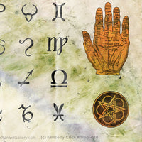 Unmounted Rubber Stamp Set Magical Symbols #Magi-040