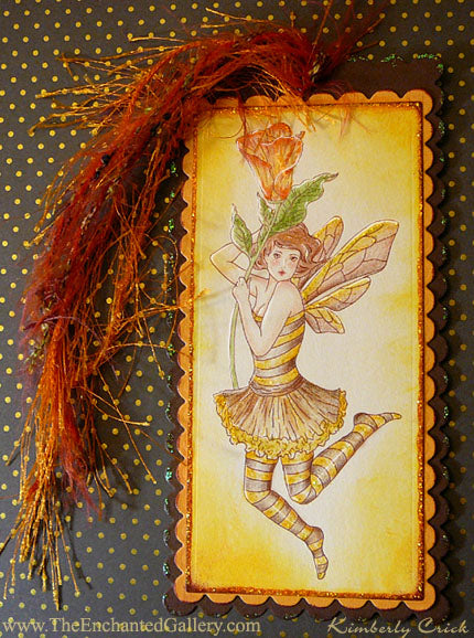 Unmounted Rubber Stamp Set Fantasy Fairy Art #Fant-118 | Kimberly Crick