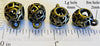 Pendant Hangers Filigree Geometric Shapes Openwork Ball Bronzetone Five Pack