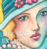 Digital File - Elegant Woman In Hat Vintage Lady Watercolor Artwork Color Painting Clip Art Download