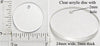 Laser Cut Acrylic Clear 24mm Circle Charm with Hole 5 Pack