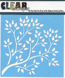 6x6 Stencil Tree Branch by Clear Scraps