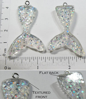 Resin Charm Bead - Flat