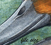  Digital File - Duck Waterfowl Bird Neutral Muted Color Watercolor Painting High Res Art Scan Download to Print