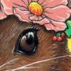  Digital File - Spring Bunny Rabbit Flower Crown ShinHan Gouache Painting Art Instant Download 