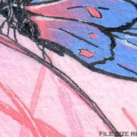  Digital File - Butterfly Watercolor Painting Pastel Colorful Animal Art Printable Instant Download 
