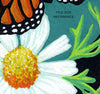  Digital File - Monarch Butterfly Chamomile Flower Art Gouache Watercolor Nursery Painting Printable Jpg Download 