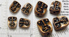 Face Head Beads Reversible 10x12x8mm Coppertone