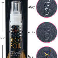 Deco Foil transfer adhesive 2ox applicator tip bottle gold leaf metal gilding foiling glue