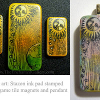 Unmounted Rubber Stamp Set Mythology Dominoes #Unis-M08
