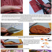 How to use unmounted rubber stamps tutorial and EZ mount foam step by step