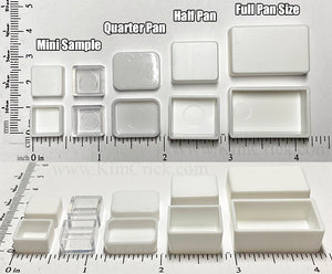 Empty Watercolor Pan Plastic Paint Cup (Select Mini Sample