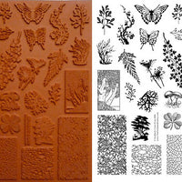 Unmounted Rubber Stamp Set Forest Collage #Fore-M06