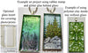 25x50mm Rectangle Glass Piece Textured Trays Pictures Polymer Clay Rubber Stamp Glitter