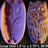 Flexible Push Mold Wise Great Owl