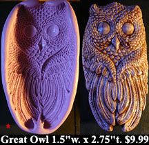 Flexible Push Mold Wise Great Owl