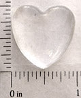 25mm Heart Shaped Glass for Blank Pendant Tray
