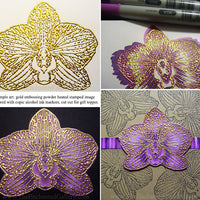Unmounted Rubber Stamp Set Flower Collage #Bouq-M02
