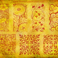 Unmounted Rubber Stamp Set Impressions #Impr-004