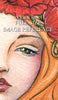Digital File - Art Nouveau Poppy Flower Lady Watercolor Artwork Color Painting Clip Art Download