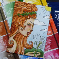 Rosa Gallery Ukraine watercolor paint full pan set review painting Kimberly Crick art