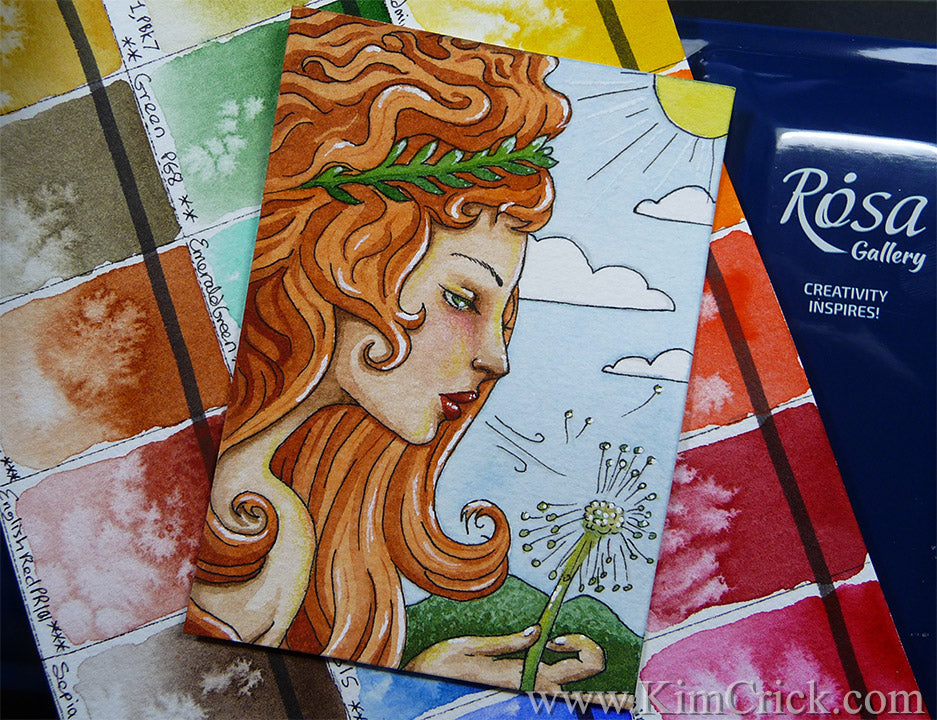 Rosa Gallery Ukraine watercolor paint full pan set review painting Kimberly Crick art