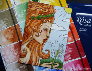 Rosa Gallery Ukraine watercolor paint full pan set review painting Kimberly Crick art